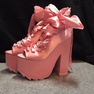 Pink Satin YRU Ballet Baes from DollsKill